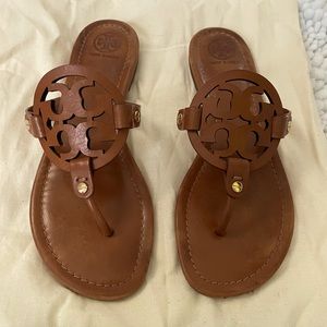 Tory Burch Cognac Brown Sandals Size 9